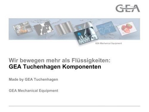 GEA Tuchenhagen Komponenten