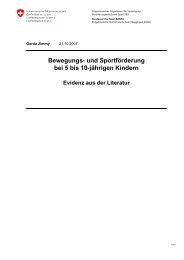 Bewegungs- und Sportförderung bei 5 bis 10-jährigen Kindern