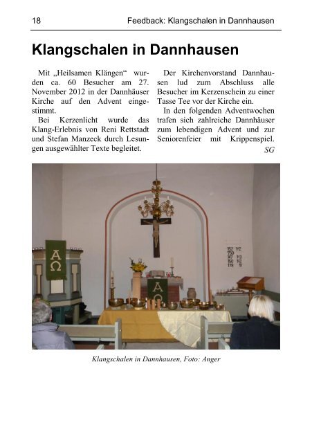 Gemeindebrief Ausgabe 70 - Ev.-luth. Kirchengemeinde ...