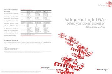 Put the proven strength of Pichia behind your protein expression
