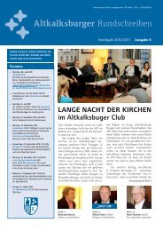 Ausgabe 6-2010/2011 - Altkalksburger Vereinigung