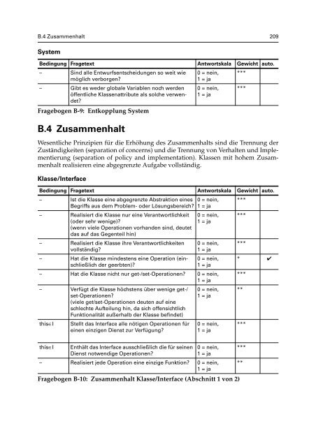 Bewertung der Qualität objektorientierter Entwürfe - Worte-Projekt