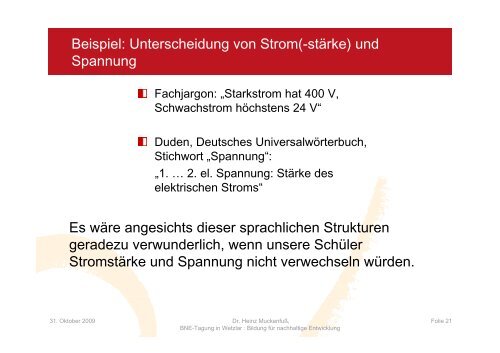 Das Basiskonzept Energie im Elektrikunterricht der Sekundarstufe I ...