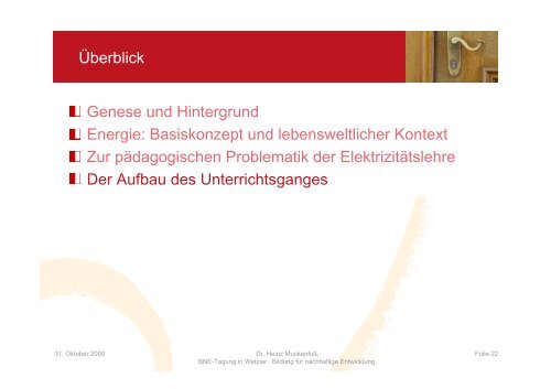 Das Basiskonzept Energie im Elektrikunterricht der Sekundarstufe I ...