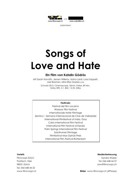 Songs of Love and Hate - Theater am Rand