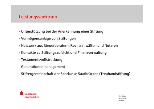 Vortrag - Stiftung Bürgerengagement Saar