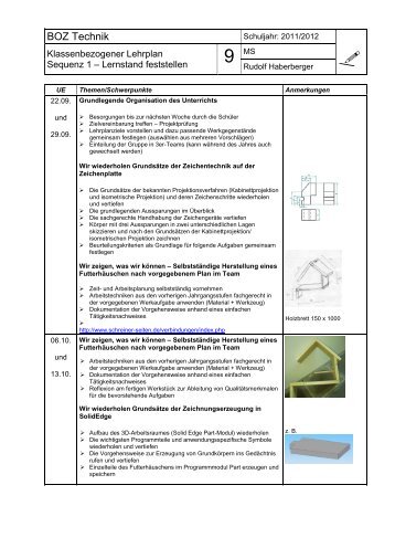 CAD Lernstand feststellen Jahrgangsstufe 9