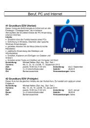 Beruf, PC und Internet - Sinzig
