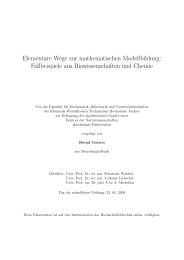 Elementare Wege zur mathematischen Modellbildung: Fallbeispiele ...