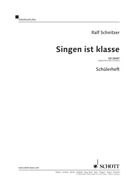 Beispielseiten (pdf, 705.8 KB) - Schott Music