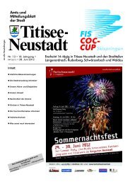 Amtsblatt Nr. 13 vom 28.06.2012 - Titisee-Neustadt
