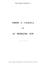 TIBERE et CALIGULA ET LE PROBLEME JUIF - FIDES Digital Library