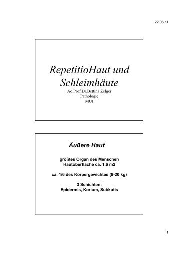 Repetitio Haut- Schleimhaut 20.6.11.-1 - MedStud.at