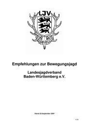 Empfehlungen zur Bewegungsjagd - Langmaack, Dr. Thies