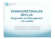 Vesikoureteraler Reflux - Diagnostik und Management