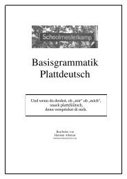 Basisgrammatik Plattdeutsch - Plattschool.de
