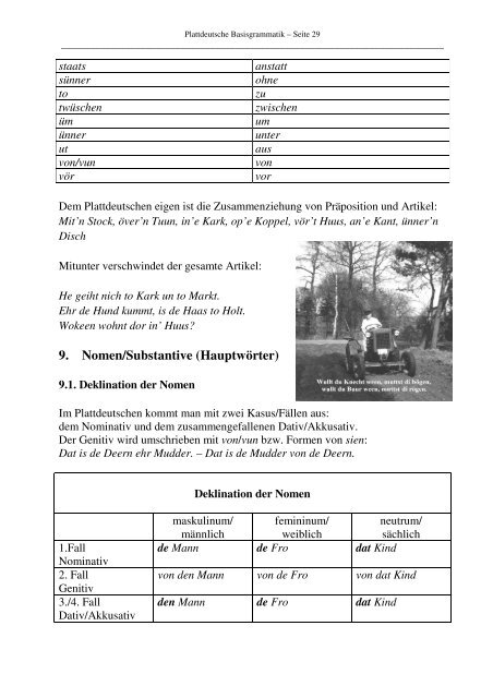 Basisgrammatik Plattdeutsch - Plattschool.de