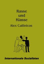 Rasse und Klasse - Alex Callinicos - Internationale Sozialisten