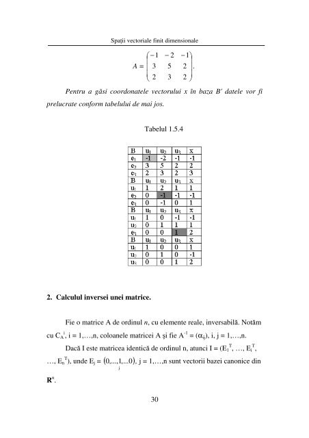 5 CAPITOLUL 1 SPAŢII VECTORIALE FINIT DIMENSIONALE 1.1 ...