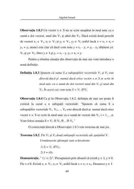 5 CAPITOLUL 1 SPAŢII VECTORIALE FINIT DIMENSIONALE 1.1 ...