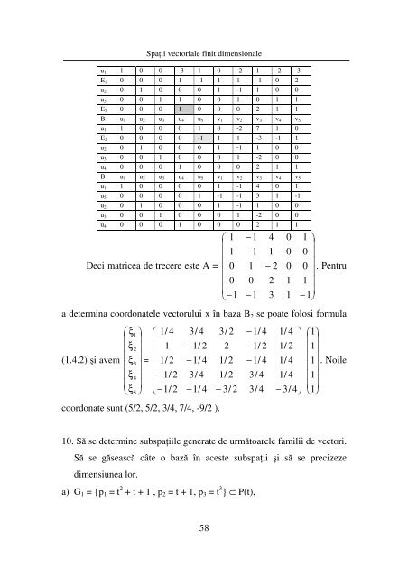 5 CAPITOLUL 1 SPAŢII VECTORIALE FINIT DIMENSIONALE 1.1 ...