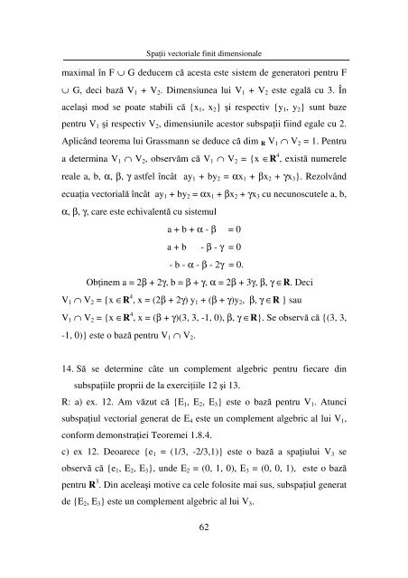 5 CAPITOLUL 1 SPAŢII VECTORIALE FINIT DIMENSIONALE 1.1 ...