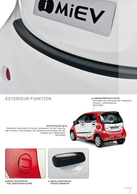 Zubehörprogramm - Mitsubishi i-Miev