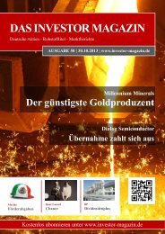 Das Investor Magazin - Ausgabe 50