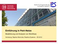 Petrinetze - Institut für Programmierung und Reaktive Systeme