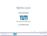LaTeX-Kurs: Layout - Technische Universität München