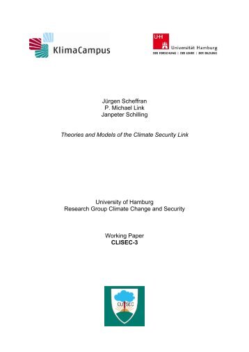 Jürgen Scheffran P. Michael Link Janpeter Schilling Theories and ...