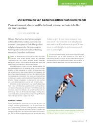 Die Betreeung von Spitzensportlern nach Karriereende - Praxisklinik ...