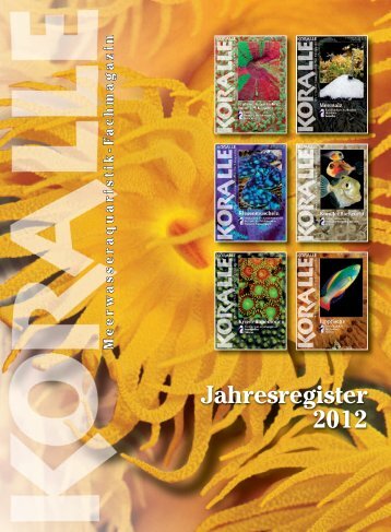 Jahresregister 2012 - Natur und Tier - Verlag GmbH