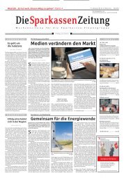 Dossier: sparkassen unD staDtwerke - Sparkassenzeitung