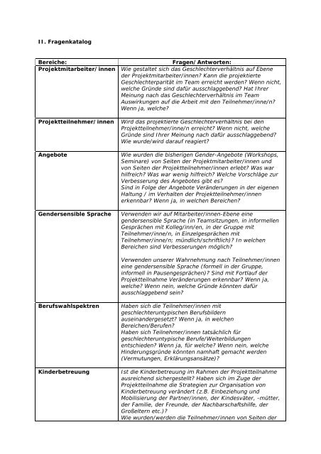 Gender Reports