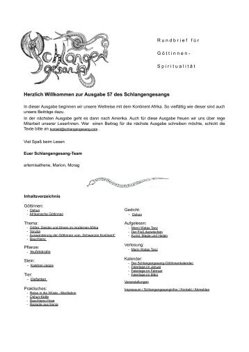 PDF-Ausgabe (ca.5,4 mb) - Schlangengesang