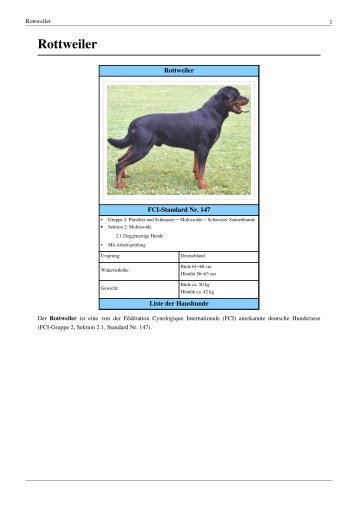 Rottweiler - Hundehilfe Nordbalaton e.V.