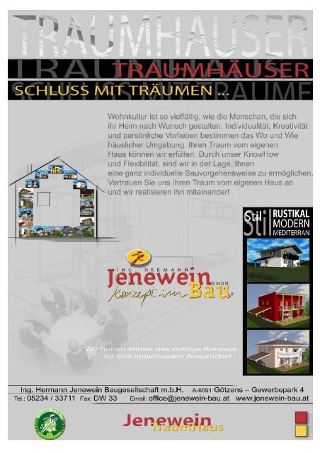 Download Traumhauskatalog Gesamt Jenewein Bau