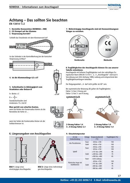 NOWEHA Katalog Nr. 02 - NOWEHA - Drahtseil- und Hebetechnik