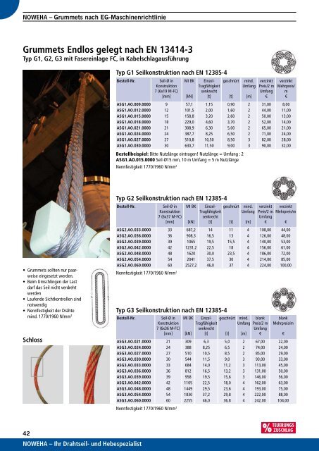 NOWEHA Katalog Nr. 02 - NOWEHA - Drahtseil- und Hebetechnik