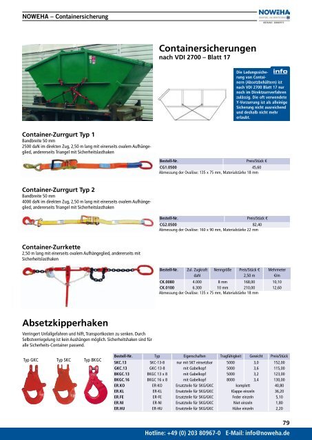 NOWEHA Katalog Nr. 02 - NOWEHA - Drahtseil- und Hebetechnik