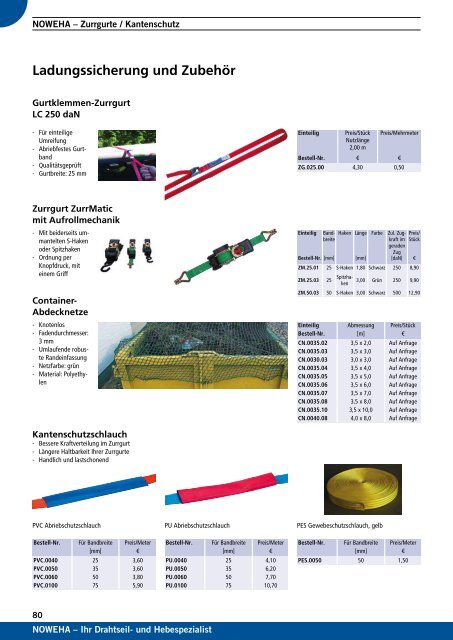 NOWEHA Katalog Nr. 02 - NOWEHA - Drahtseil- und Hebetechnik