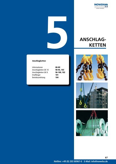 NOWEHA Katalog Nr. 02 - NOWEHA - Drahtseil- und Hebetechnik