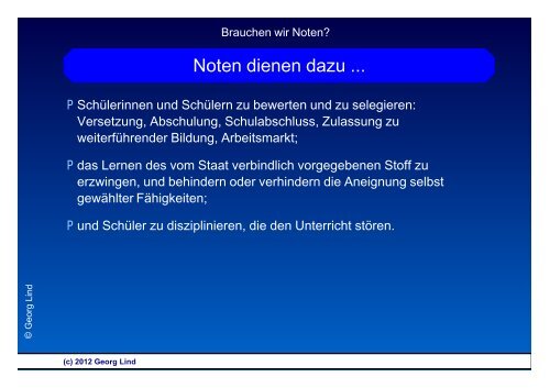 Brauchen wir Noten? - Universität Konstanz