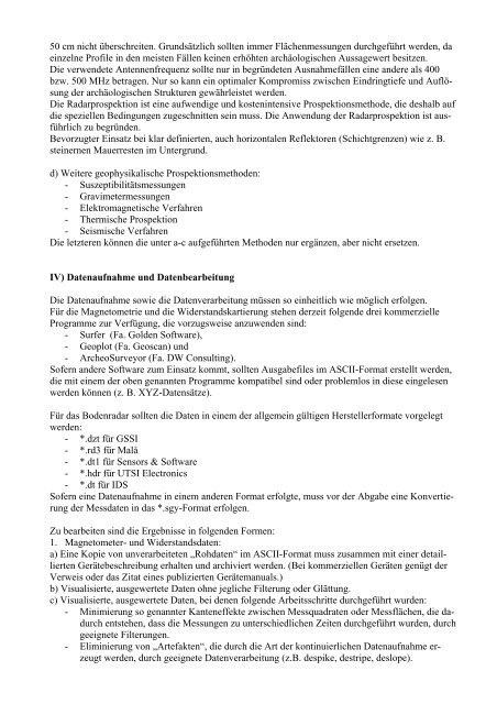Vorgaben - Bayerisches Landesamt für Denkmalpflege - Bayern