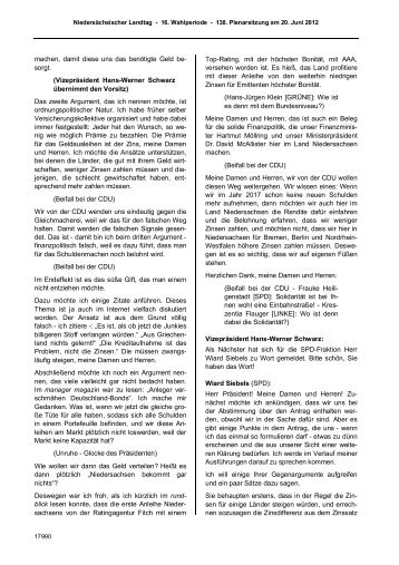 Rede vom 20.06.2012 Mit Deutschlandbonds die ... - Wiard Siebels