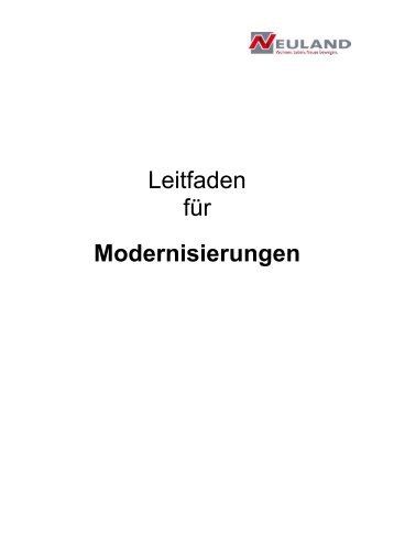 Leitfaden für Modernisierungen FAQs - NEULAND