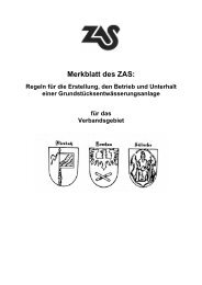 Merkblatt des ZAS: Regeln für die Erstellung, den Betrieb und ...