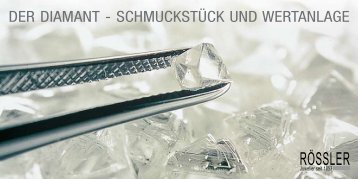 Der Diamant - SchmuckStück unD Wertanlage