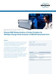 Precise MW Determination of Intact Proteins by ... - Bruker Daltonics